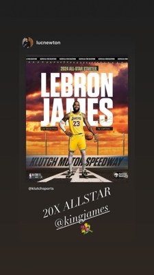 Được chọn vào All-Stars 20 lần, một kỷ lục! James đã cập nhật IG và gửi nhiều hình ảnh để ăn mừng!