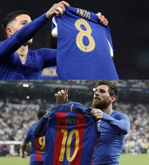 Lễ ăn mừng nhằm tri ân Messi. Enzo thích nhiều bức ảnh so sánh anh và Messi khoe áo đấu.