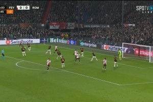 Play-off Europa League - Roma 1-1 Feyenoord, Lukaku đánh đầu ghi bàn và Paredes đánh đầu ghi bàn