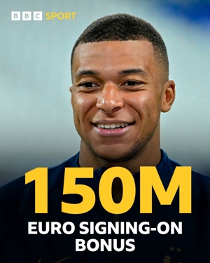 Phí ký kết là 150 triệu euro! BBC: Mbappé đồng ý gia nhập Real Madrid hè này! Lương hàng năm 15 triệu euro