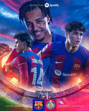 Barcelona tung poster trận gặp Getafe: Conde ở vị trí C, Felix và Cubasi xuất hiện