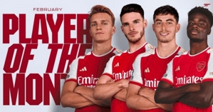 Ứng cử viên Cầu thủ xuất sắc nhất Arsenal tháng 2: Havertz, Odegaard, Rice và Saka