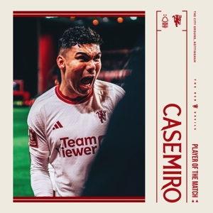 Chính thức: Casemiro được bầu là cầu thủ xuất sắc nhất trận Manchester United vs Forest
