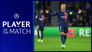 Ghi hai bàn để giúp đội giành chiến thắng! Chính thức: Mbappé được bầu là Cầu thủ xuất sắc nhất trận Paris vs Real Sociedad