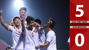 VIDEO bàn thắng U20 Việt Nam vs U20 Bhutan: 5-0 (Vòng loại U20 châu Á 2025)