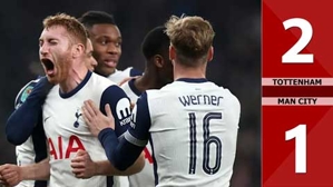 VIDEO bàn thắng Tottenham vs Man City: 2-1 (Vòng 4 Cúp Liên đoàn Anh 2024/25)