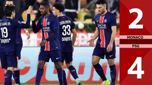 VIDEO bàn thắng Monaco vs PSG: 2-4 (Vòng 16 Ligue 1 mùa 2024/25)