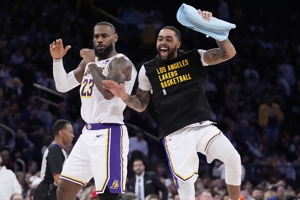 Điểm cộng trừ cầu thủ của Lakers mùa này: James và Russell đứng đầu, Reeves âm, còn Prince ở cuối.